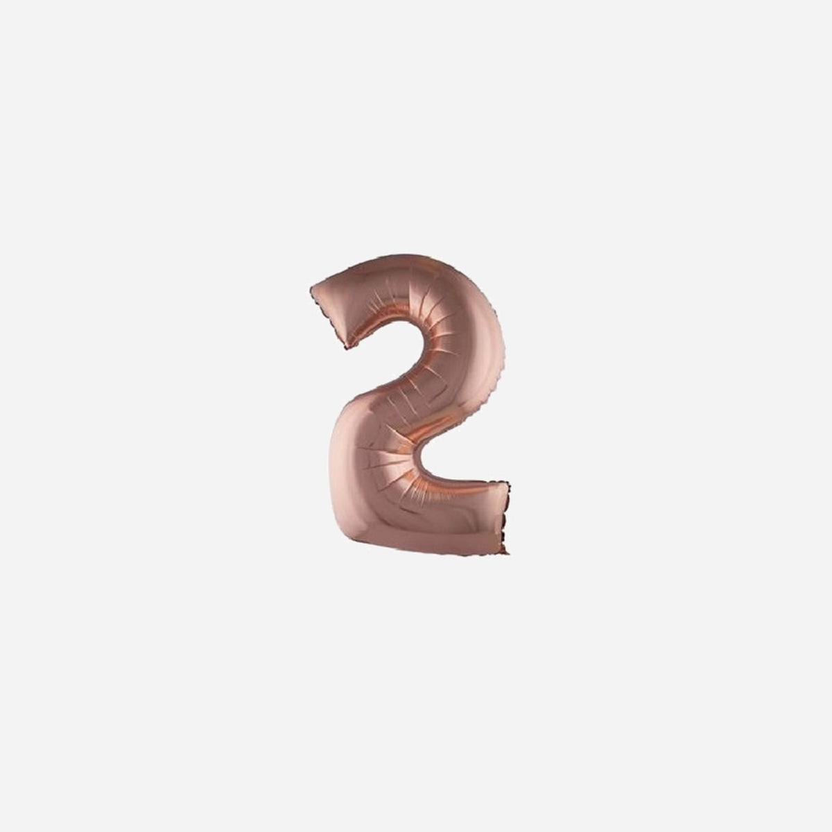 Ballon chiffre "2" en aluminium 1 m