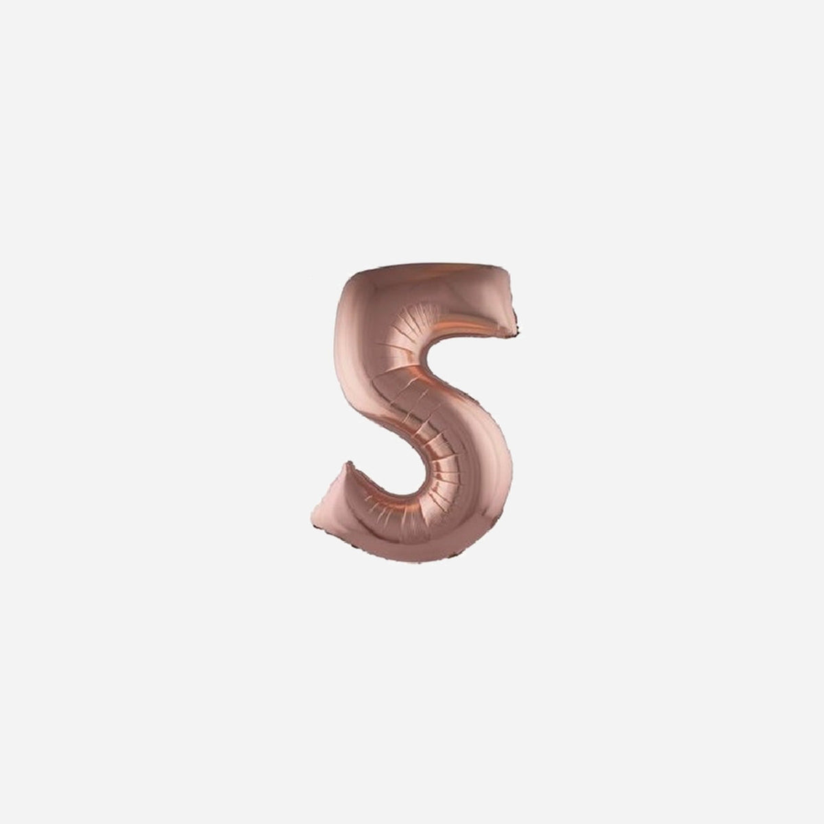 Ballon chiffre "5" en aluminium 1 m