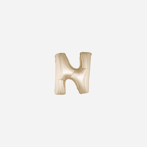 Ballon lettre "N" en aluminium 1 m