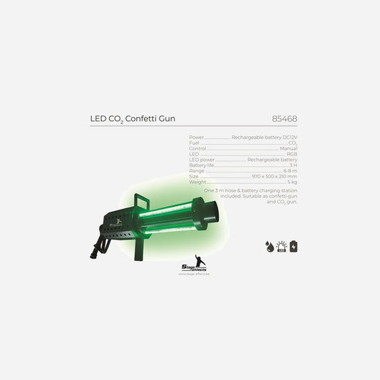 Canon Led's Co2 Confettis 97 cm PRO