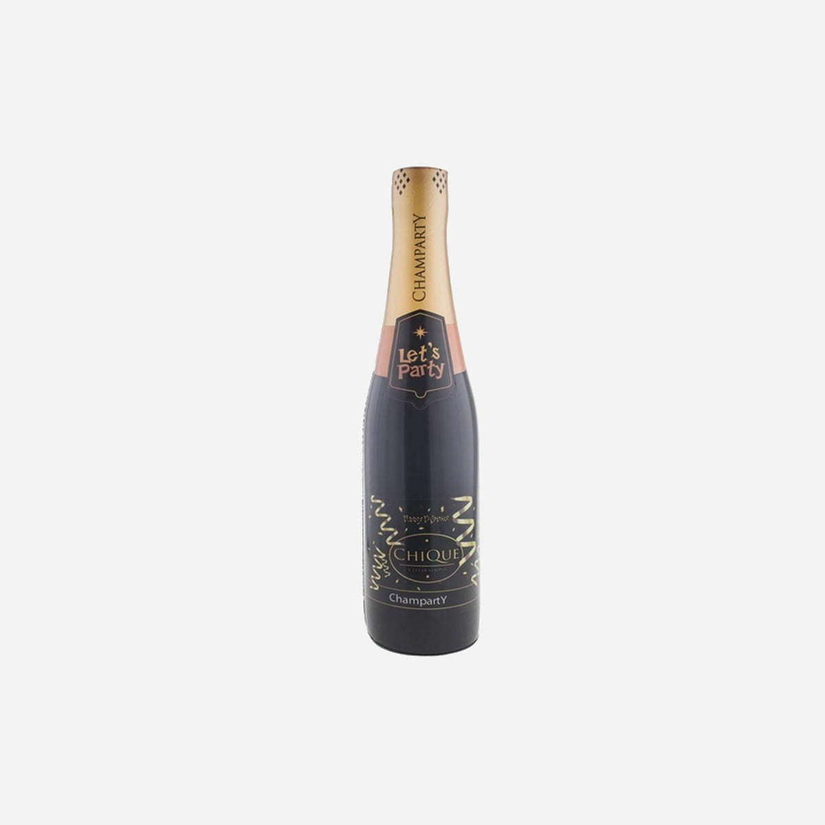 Bouteille champagne gonflable "Let's Party" 76 cm