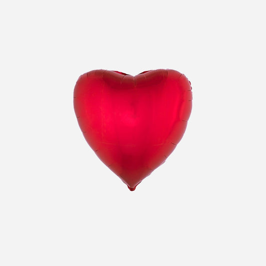 Lot de 25 ballons aluminium coeur rouge 76 cm
