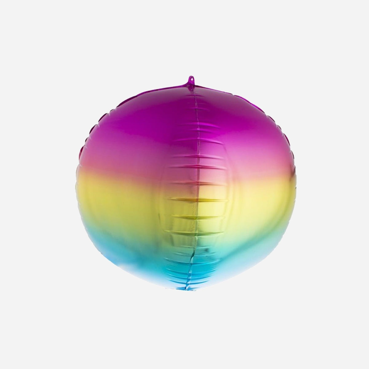 Ballon aluminium 3D rond rainbow 46 cm