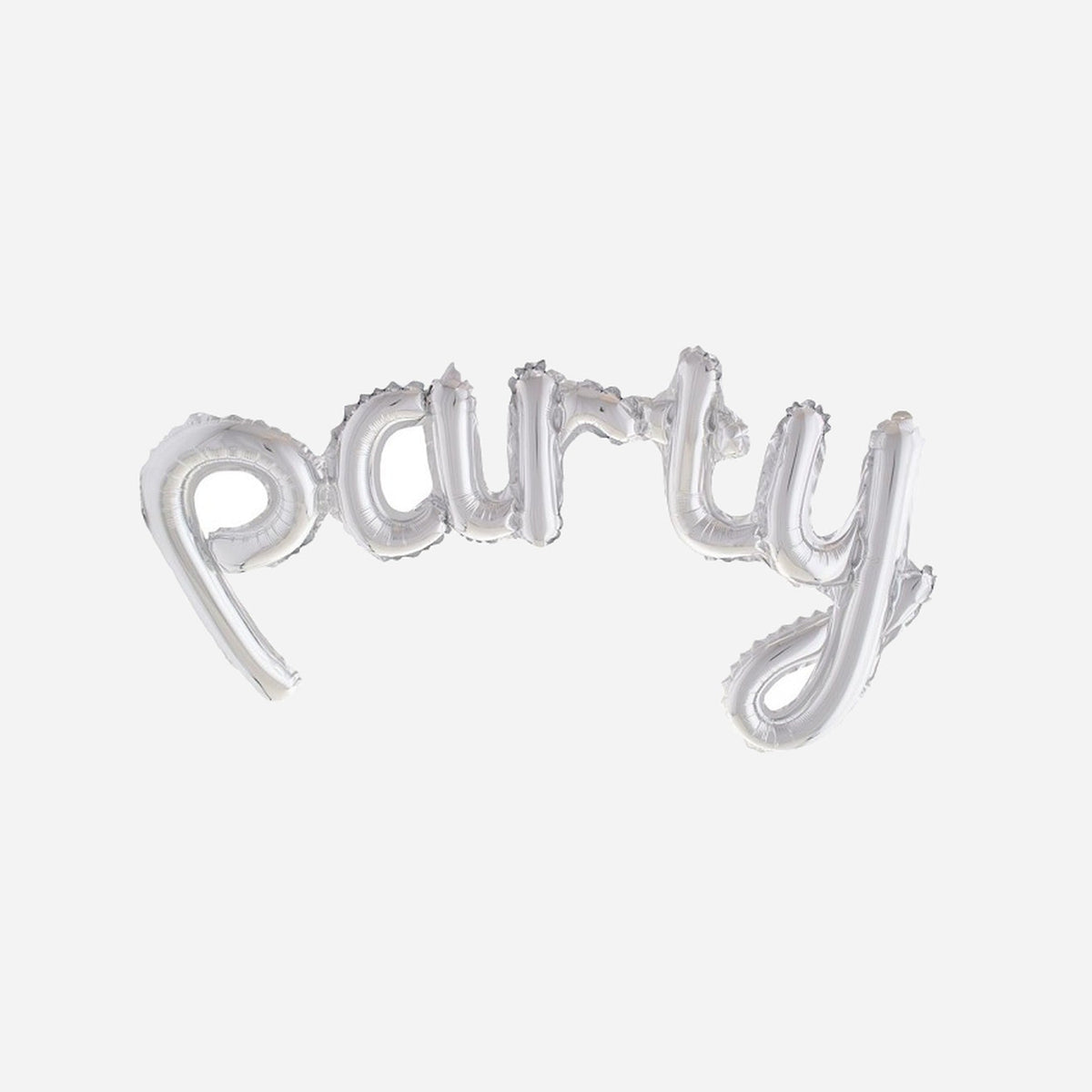 Ballon aluminium "party" argent 113 × 46 cm