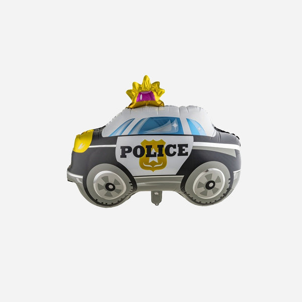 Ballon aluminium mylar voiture de police 69 × 59 cm