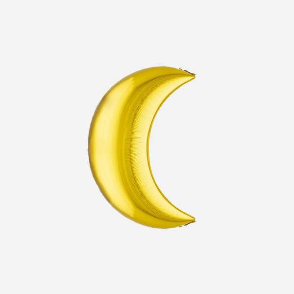 Ballon aluminium mylar lune or 88 × 59 cm