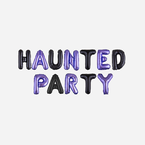 Kit ballons aluminium "Haunted party" bicolore 12 pièces 41 cm