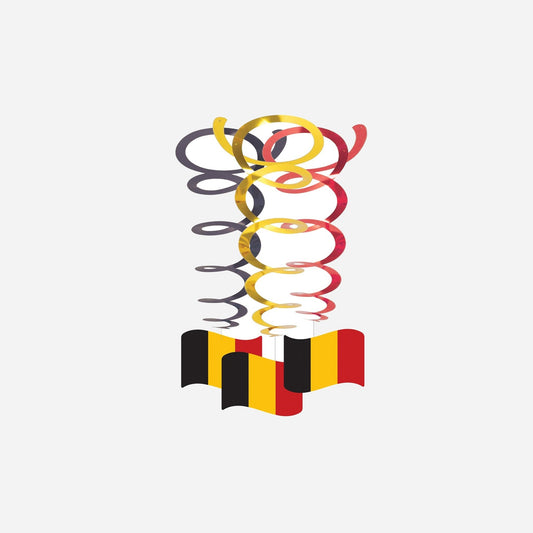 Lot de 3 suspensions spirales belgique 70 cm