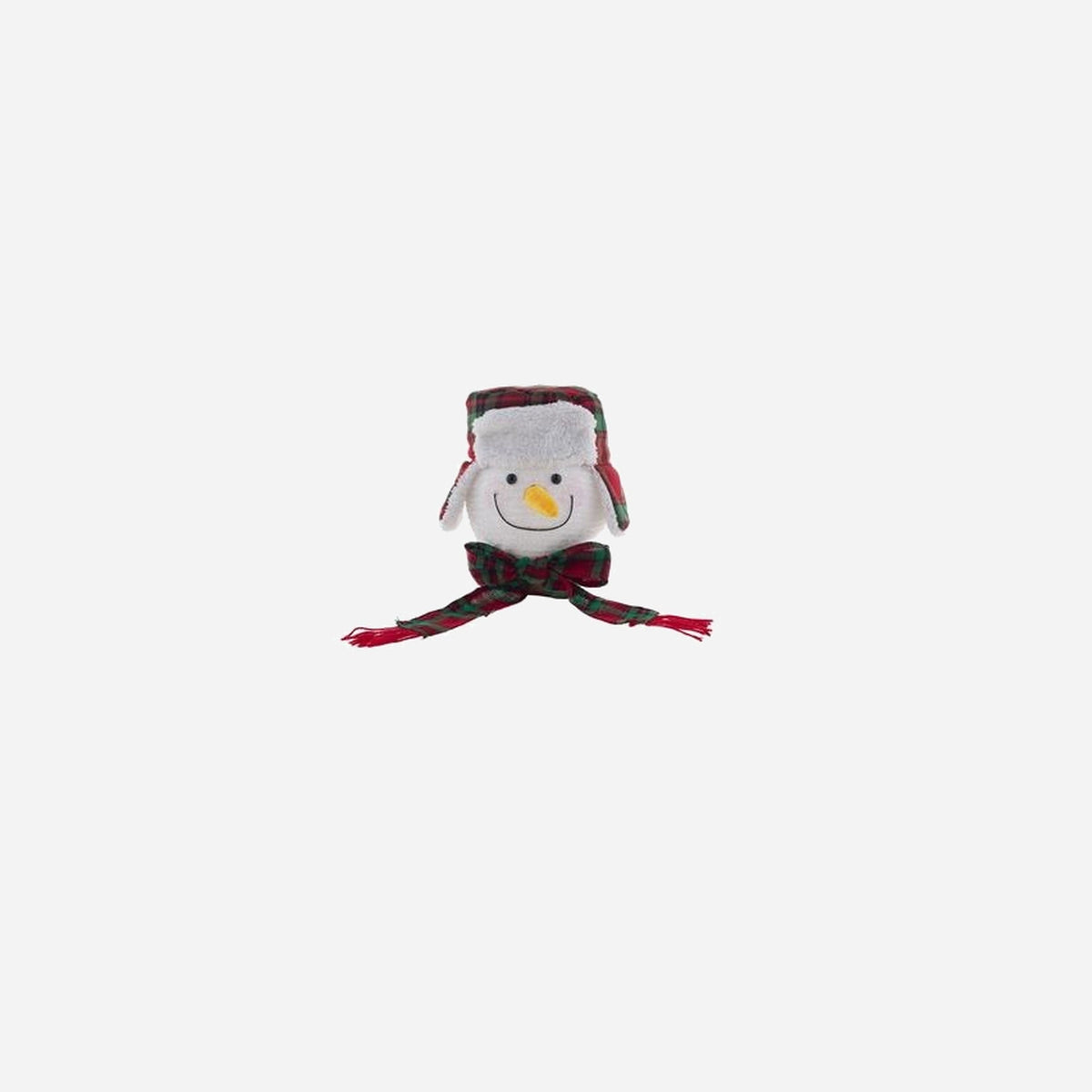 Tête de bonhomme de neige lumineuse LED's 25 cm