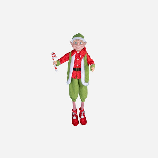 Lutin elf de noël sonore et motorisé 1,1 m