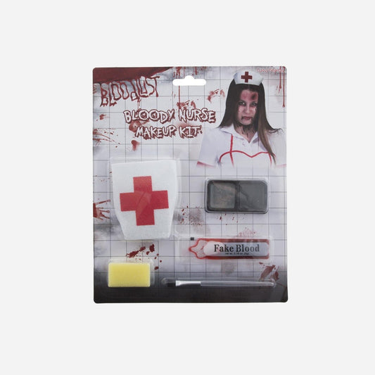 Set de maquillage d'horreur infirmière 5 pièces de fête