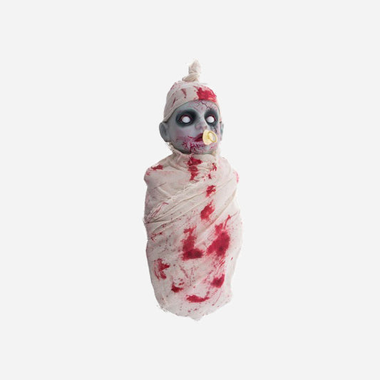 Zombie bébé lumineux et sonore 50 cm