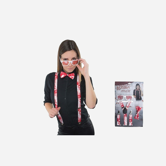 Set accessoires sanglants 3 pièces