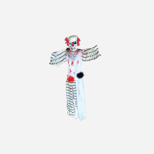 Suspension clown d'horreur lumineux 120 cm