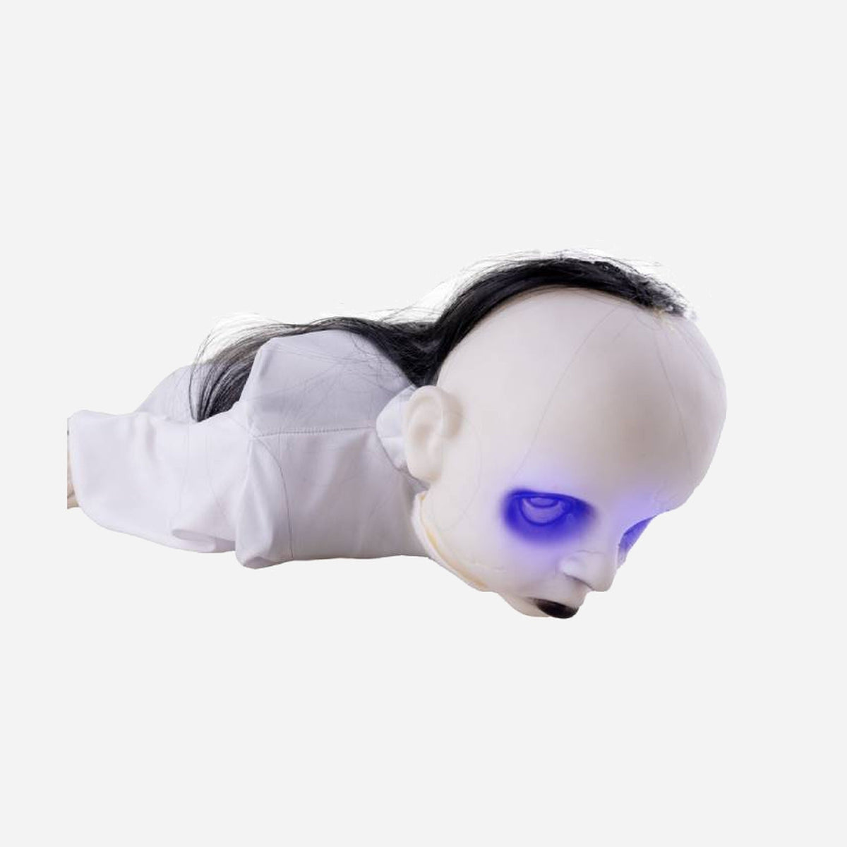 Femme revenante rampante lumineuse sonore et motorisée 75 cm