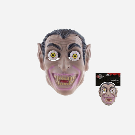 Masque de Dracula avec yeux mobiles 25 × 20 cm
