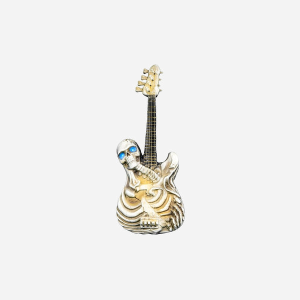 Guitare électrique squelette horreur lumineuse et sonore 58 cm