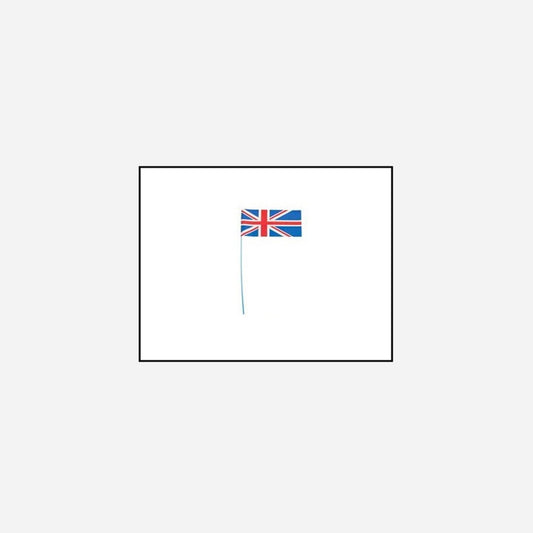 Lot de 60 drapeaux avec baguette 12 × 23 cm