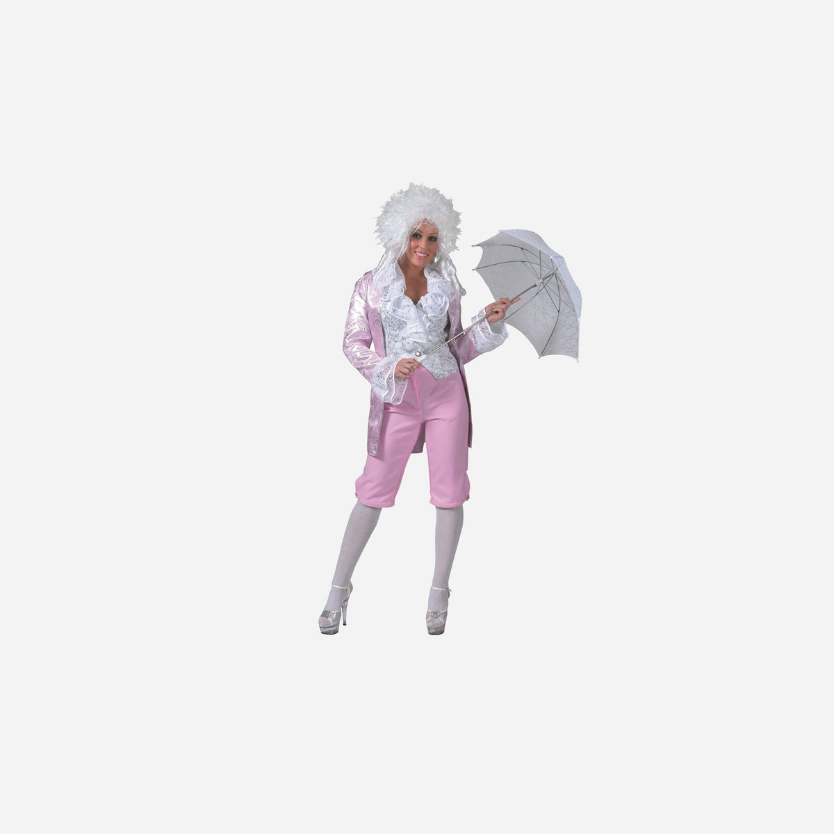 Déguisement baroque rococo rose 3 pièces femme