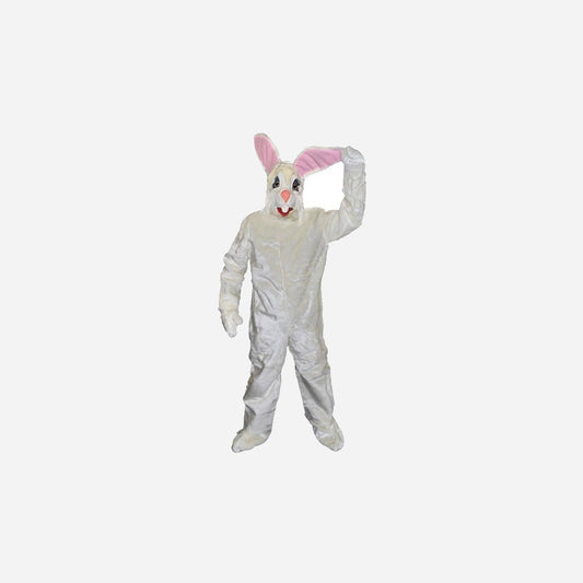 Déguisement mascotte de lapin blanc Taille unique
