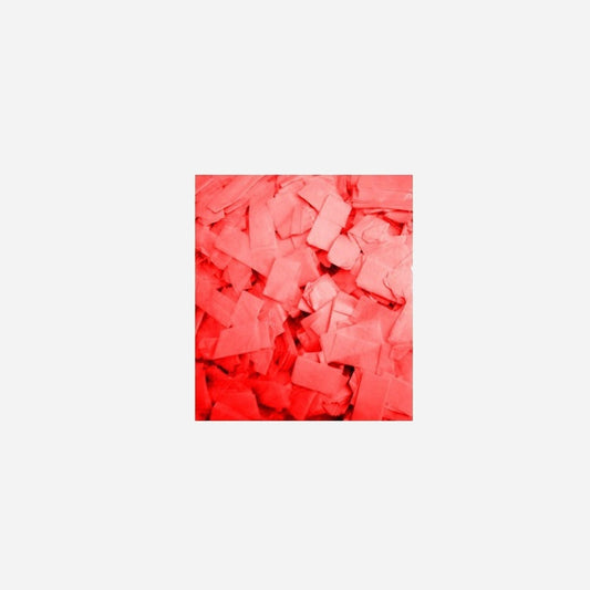 Confettis de scène rectangle 1 Kg rouge Slowfall
