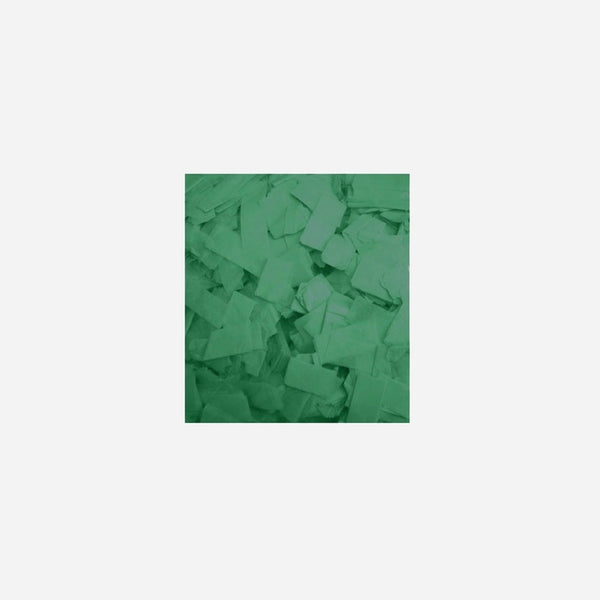 Confettis de scène rectangle 1 Kg vert Slowfall