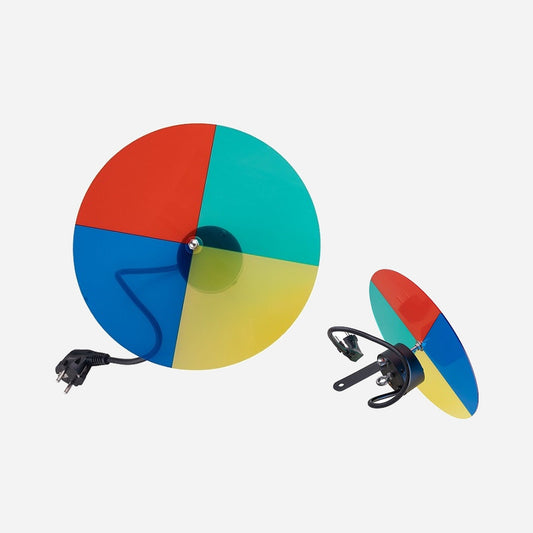 Disque couleur motorisé pour LED Pinspot 220V 18 cm