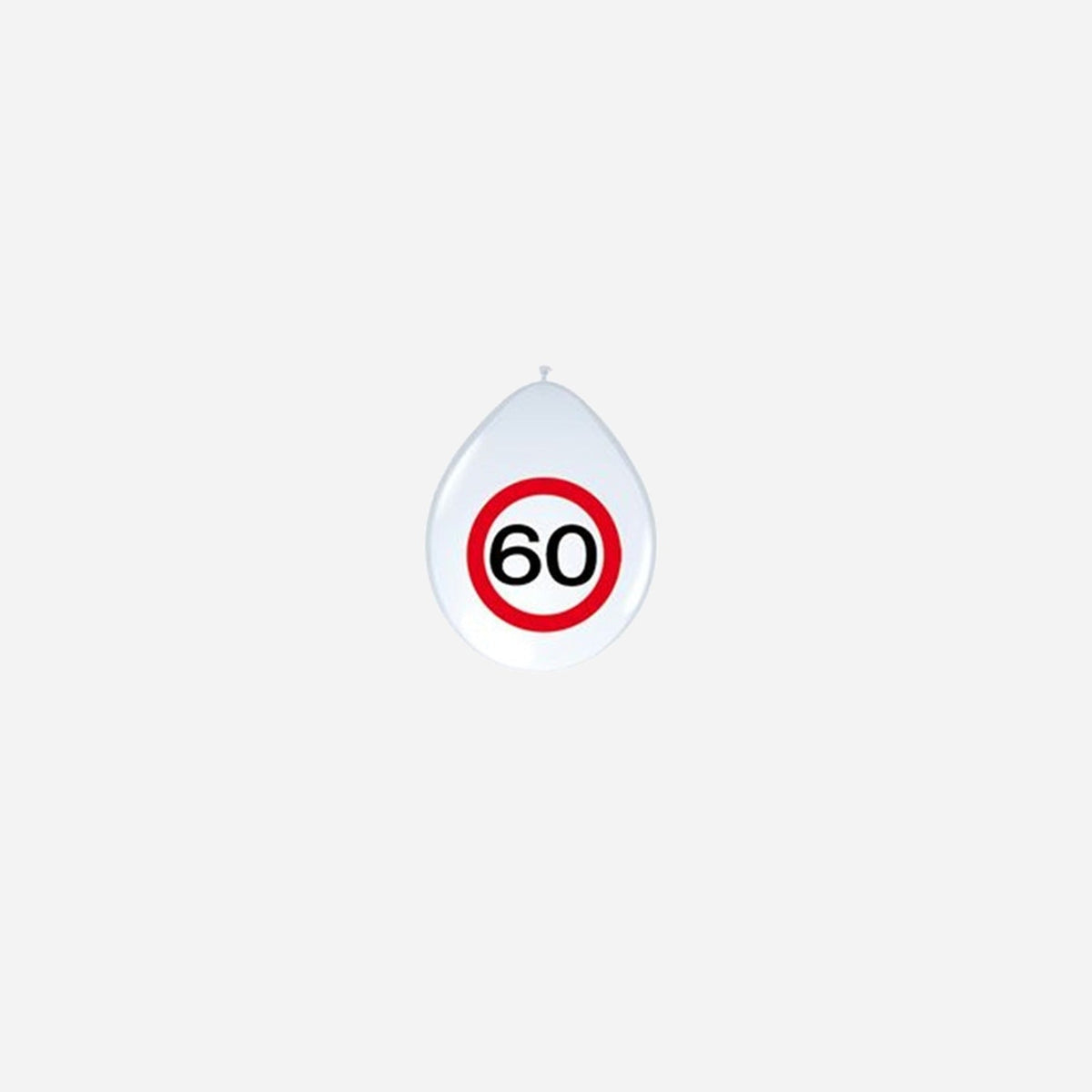 Lot de 8 ballons d'anniversaire 60 ans