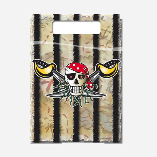 Red Pirate lot de 8 sachets 26 × 18 cm