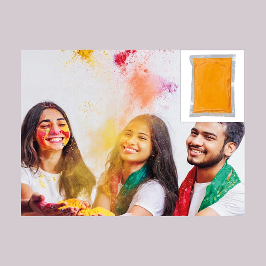 Sachet de poudre Holi orange 200 g