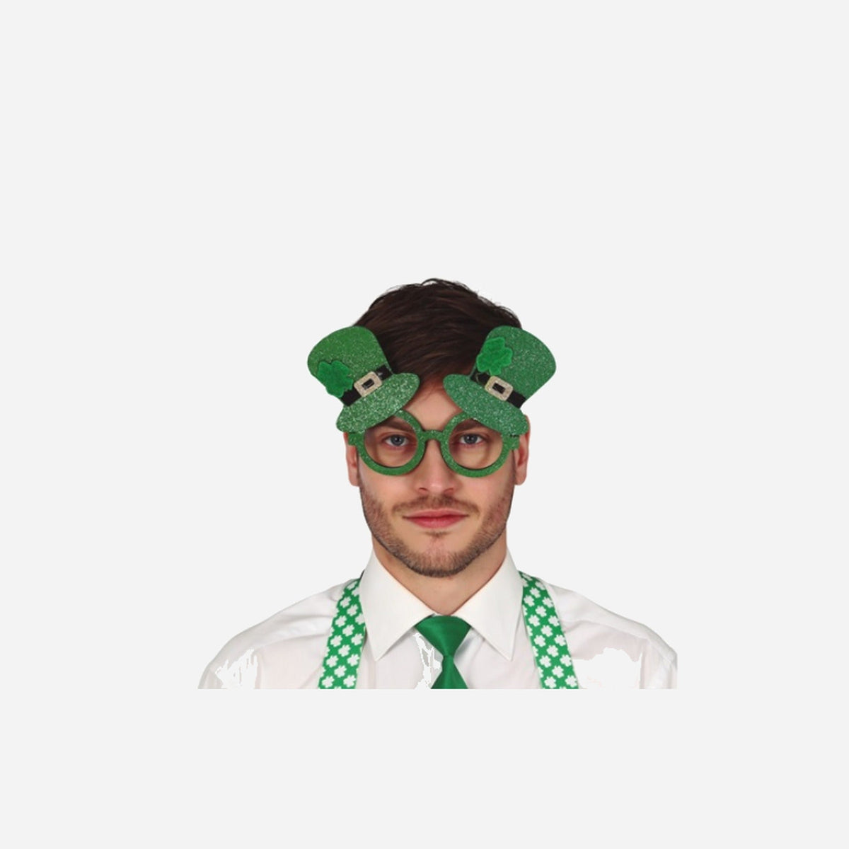 Lunettes gag St Patrick verte adulte