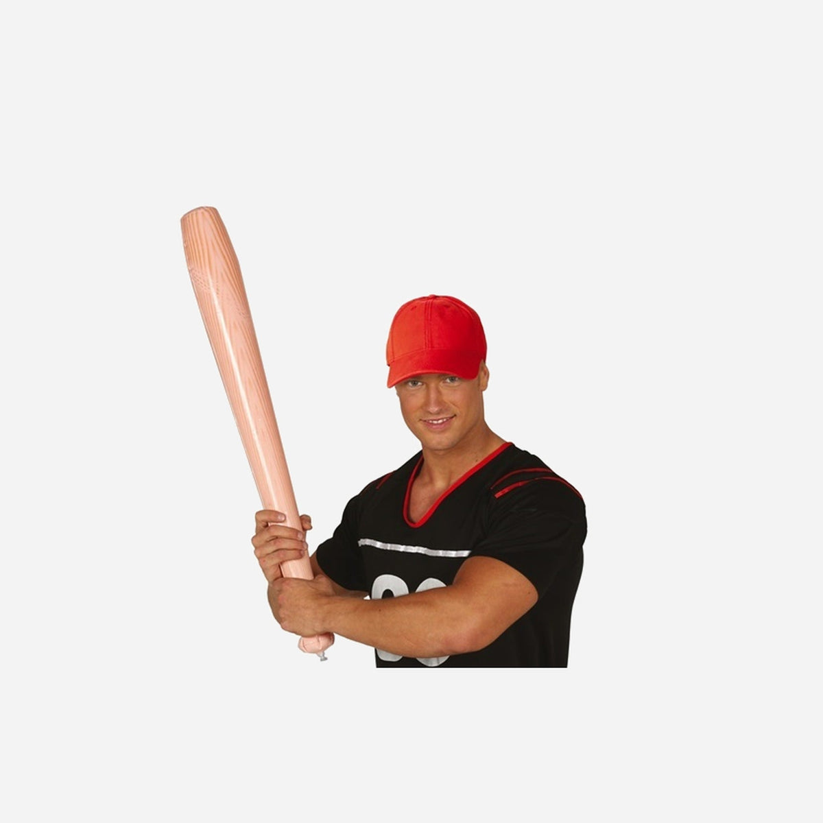 Batte de baseball gonflable effet bois 70 cm