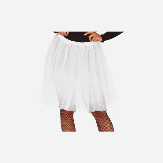 Jupe en tulle tutu blanc adulte 60 cm