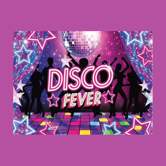 Mur d'image photocall tissu Disco Fever 2.2x1,5 m