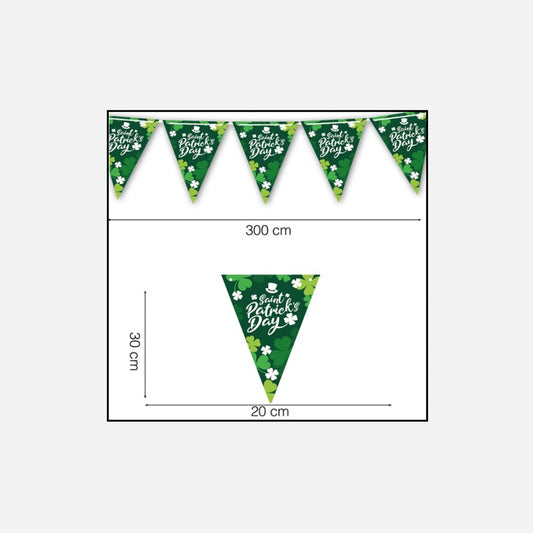 Guirlande fanions Saint Patrick 3 m