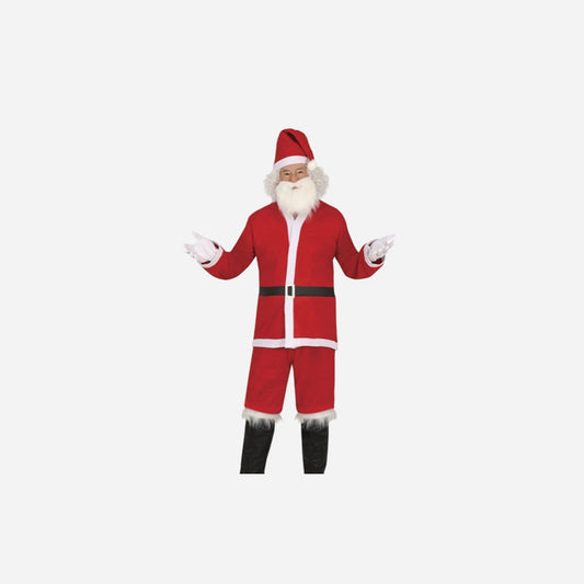 Déguisement de Père Noël feutrine 5 pièces homme