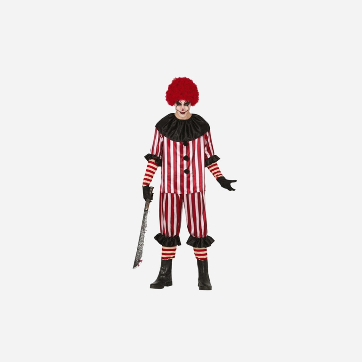 Déguisement de clown diabolique 3 pièces homme