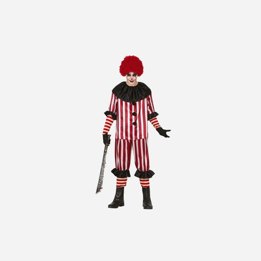 Déguisement de clown diabolique 3 pièces homme