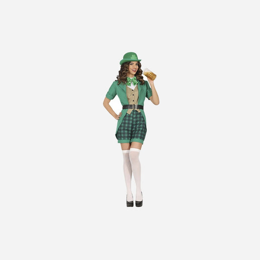 Déguisement Saint Patrick femme 4 pièces