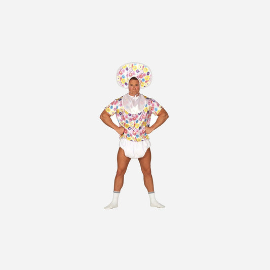 Déguisement gag humour Bébé avec couche 4 pièces homme