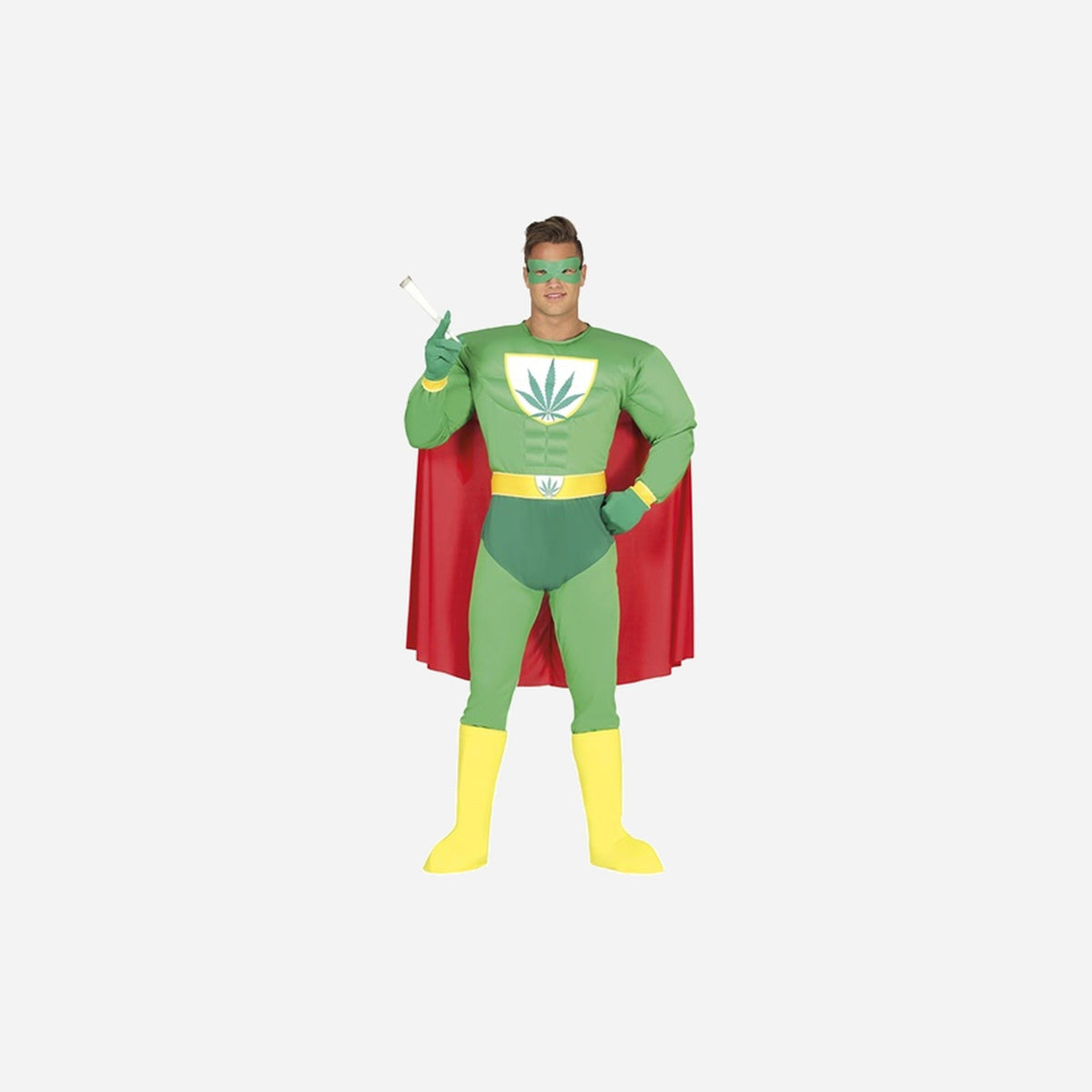 Déguisement gag Captain cbd vert 6 pièces