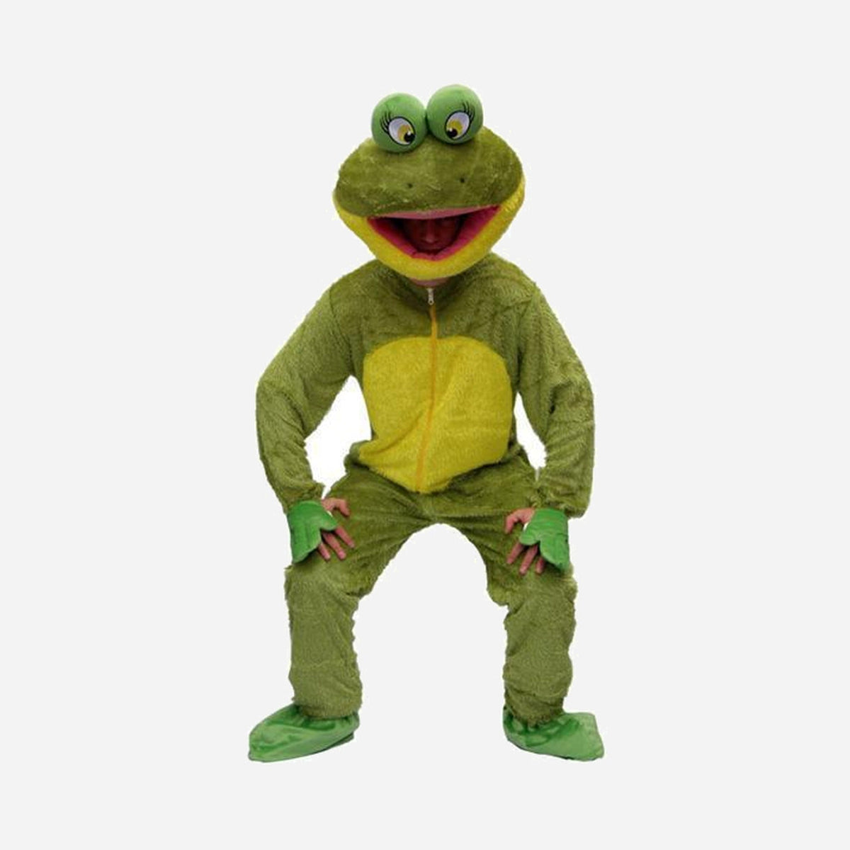 Déguisement peluche de grenouille adulte
