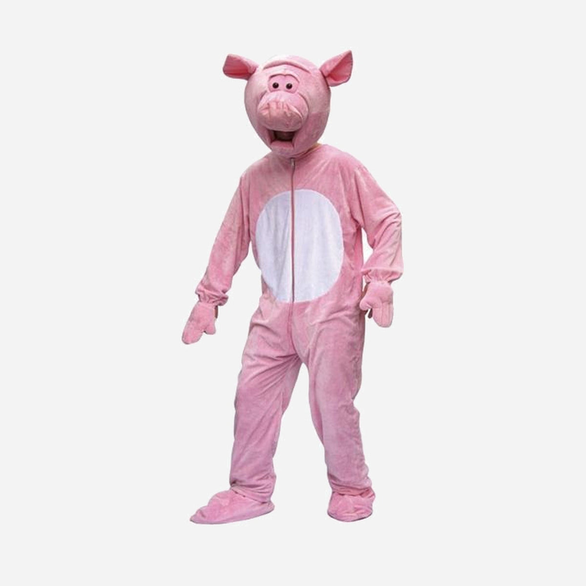 Déguisement peluche de cochon adulte