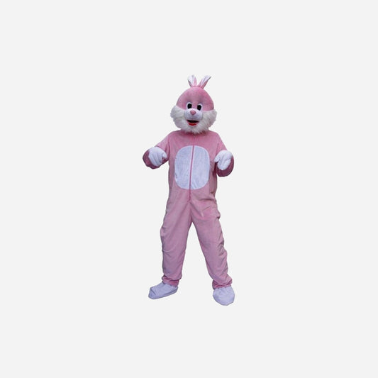 Déguisement de lapin rose adulte