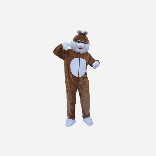 Déguisement complet de lapin brun adulte