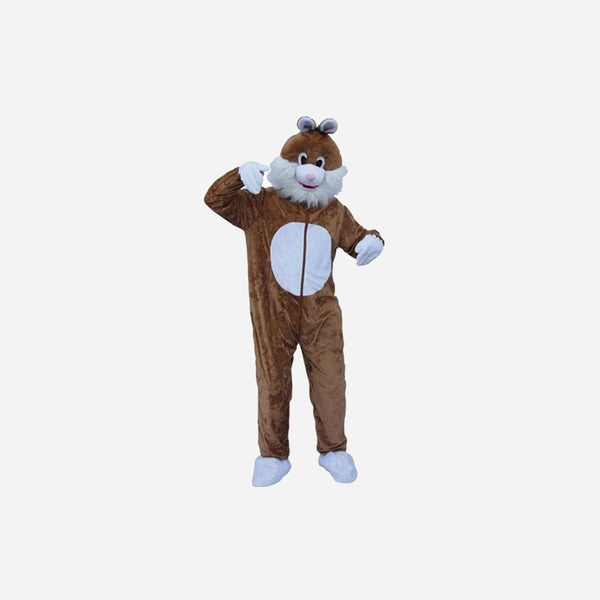 Déguisement complet de lapin brun adulte