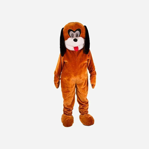 Déguisement mascotte de chien en peluche adulte