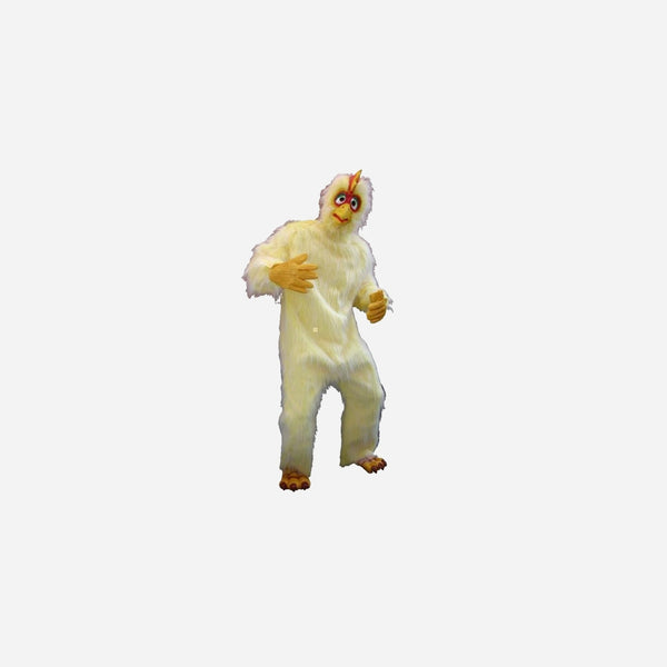 Déguisement mascotte poule jaune