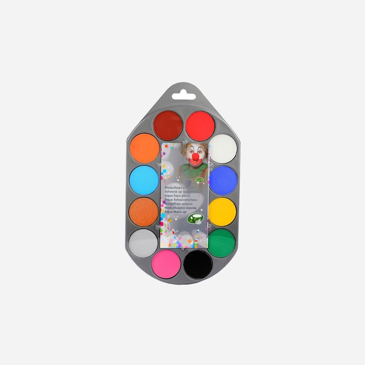 Palette de maquillage à l'eau 12 couleurs de fête