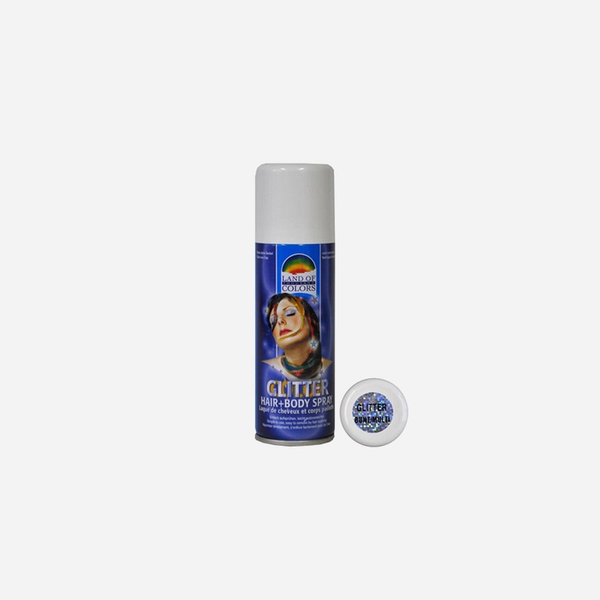 Bombe à paillettes multicolores 125 ml